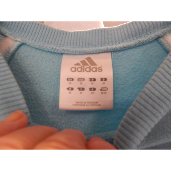 Light Blue Adidas Sweatshirt Size Med. - Picture 3 of 5